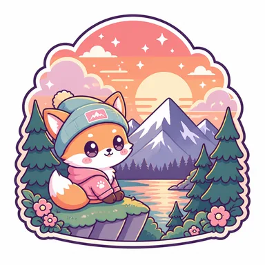 Example T-shirt design in the Kawaii style